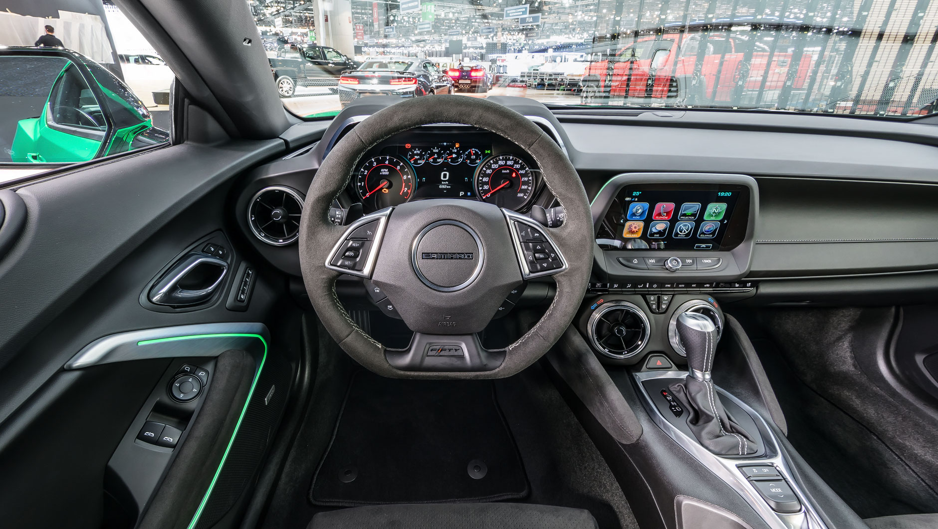 360-Grad-Bild von einem Chevrolet Camaro auf dem Genfer Autosalon 2017