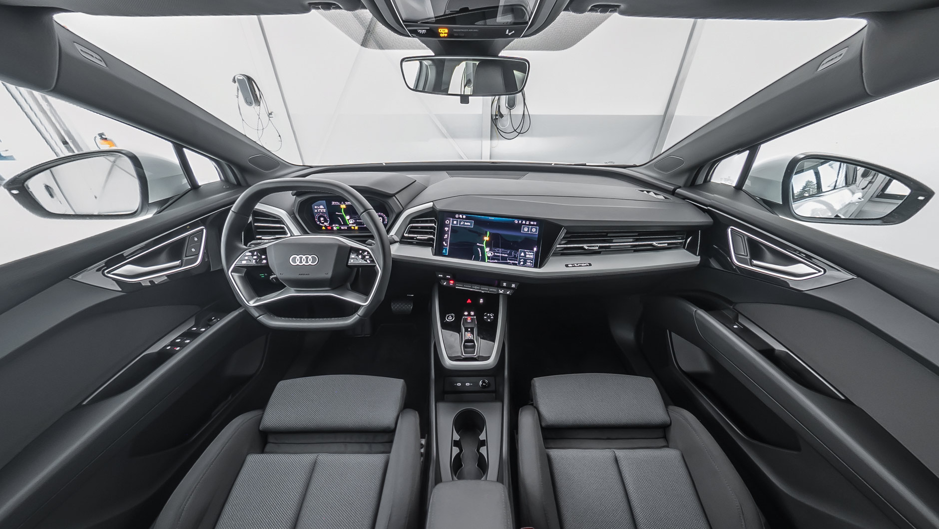 360-Grad-Ansicht Innenraum Audi Q4 e-tron