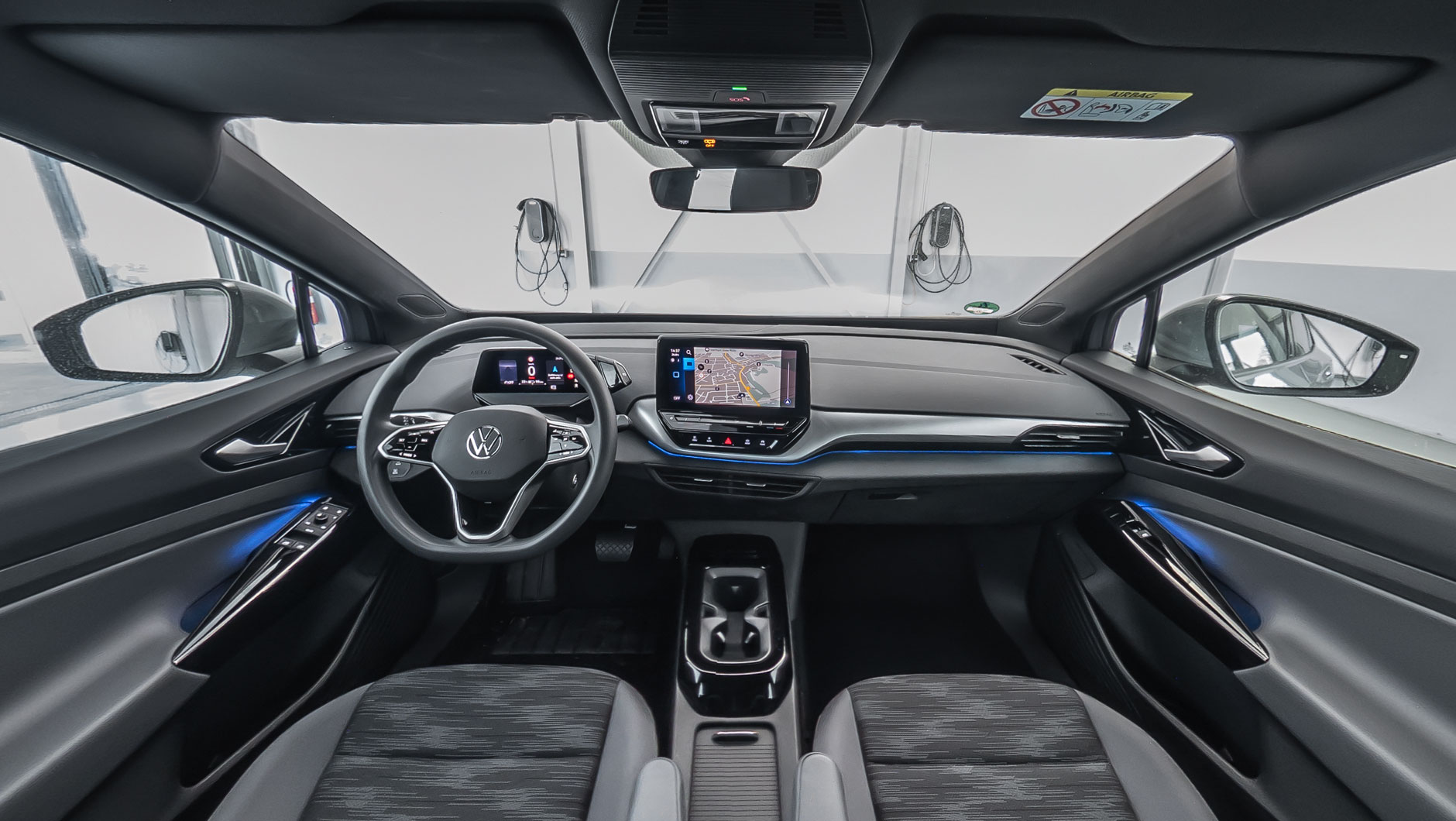 360-Grad-Ansicht vom Innenraum eines VW ID.4